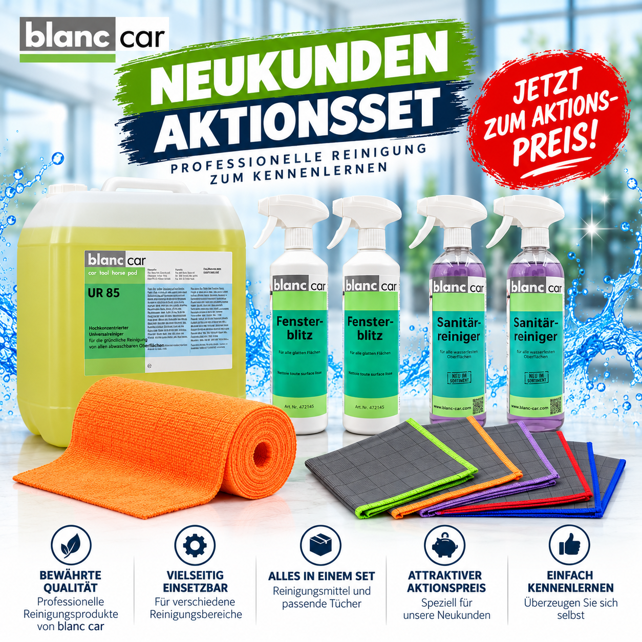 Profi-Starterpaket – 5 Reinigungs-Highlights zum Kennenlernpreis